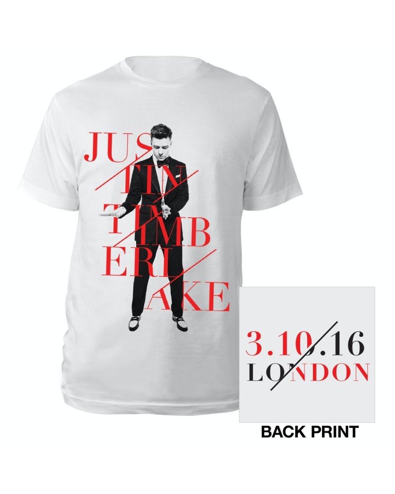 Justin Timberlake White London Tour Tee $6.96 Shirts