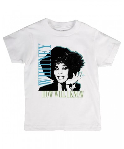 Whitney Houston Kids T-Shirt | How Will I Know Negative Design Kids T-Shirt $6.79 Kids