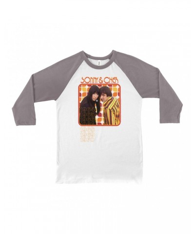 Sonny & Cher 3/4 Sleeve Baseball Tee | Retro 1964-1970 Image Shirt $11.19 Shirts