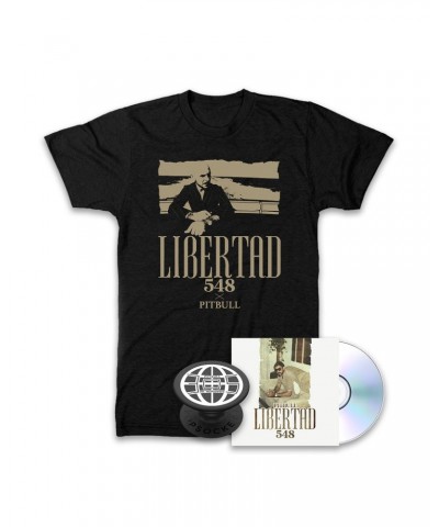 Pitbull Libertad 548 Shirt + CD + Popsocket Bundle $16.52 CD
