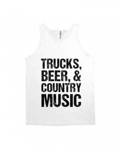 Music Life Unisex Tank Top | Trucks Beer Country Music Shirt $8.99 Shirts