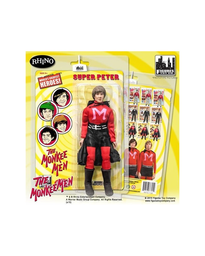 The Monkees Peter Tork 8" Action Figure with Cape $11.87 Outerwear