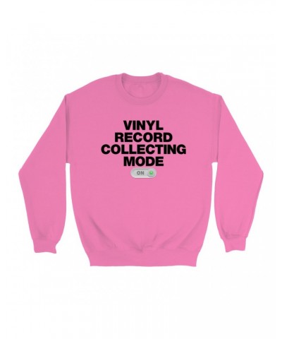 Music Life Colorful Sweatshirt | Vinyl Record Collecting Mode On Sweatshirt $5.12 Sweatshirts