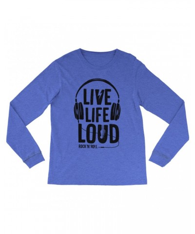 Music Life Heather Long Sleeve Shirt | Live Life Loud Shirt $3.06 Shirts