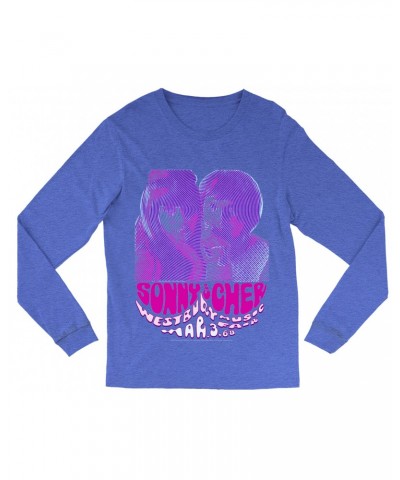 Sonny & Cher Heather Long Sleeve Shirt | Westbusry Music Fair Psychedelic Flyer Shirt $7.37 Shirts