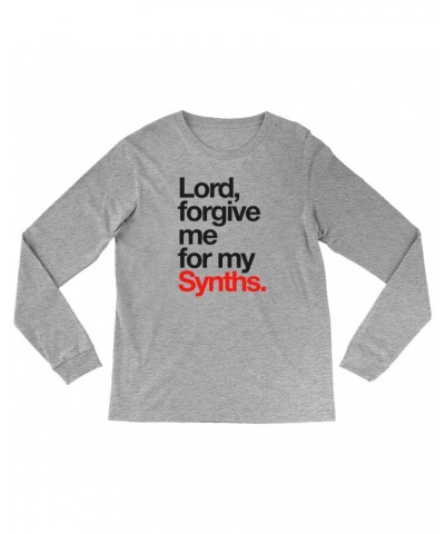 Music Life Long Sleeve Shirt | Forgive Me For My Synths Shirt $5.30 Shirts