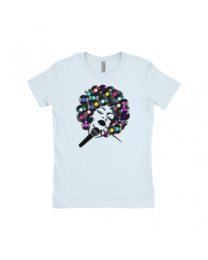 Music Life Ladies' Boyfriend T-Shirt | The Soul Of Vinyl Shirt $16.16 Shirts