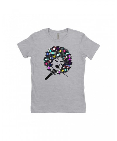 Music Life Ladies' Boyfriend T-Shirt | The Soul Of Vinyl Shirt $16.16 Shirts