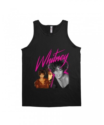 Whitney Houston Unisex Tank Top | Whitney Pink Pop Art Photo Collage Design Shirt $10.28 Shirts