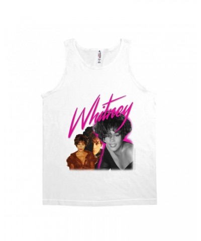 Whitney Houston Unisex Tank Top | Whitney Pink Pop Art Photo Collage Design Shirt $10.28 Shirts