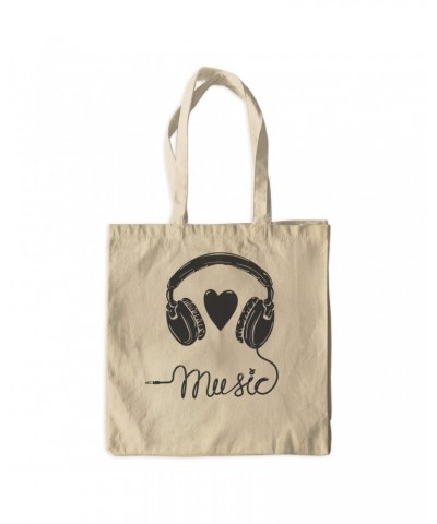 Music Life Canvas Tote Bag | I Heart Music Canvas Tote $12.47 Bags