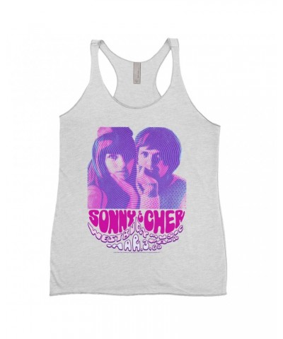 Sonny & Cher Ladies' Tank Top | Westbury Music Fair Psychedelic Flyer Shirt $7.60 Shirts