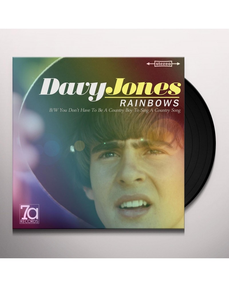 Davy Jones RAINBOWS / YOU DON'T HAVE TO BE A COUNTY BOY TO Vinyl Record $11.99 Vinyl