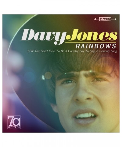 Davy Jones RAINBOWS / YOU DON'T HAVE TO BE A COUNTY BOY TO Vinyl Record $11.99 Vinyl