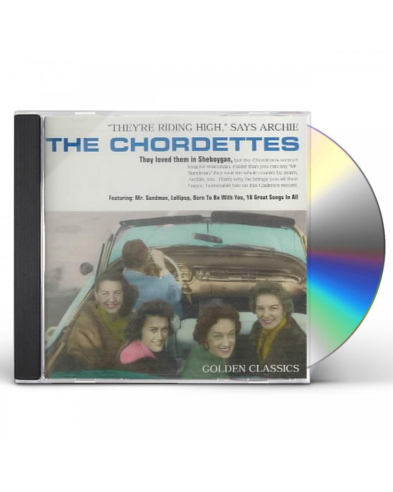 The Chordettes GOLDEN CLASSICS CD $10.00 CD