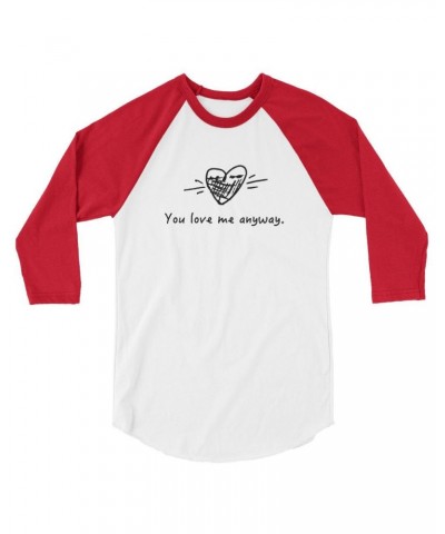 Sidewalk Prophets You Love Me Anyway Heart Raglan (premium) $8.16 Shirts