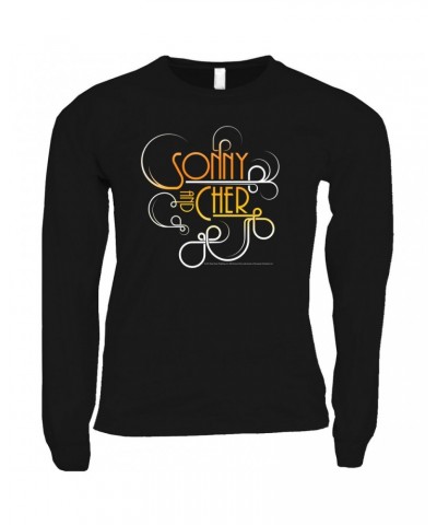 Sonny & Cher Long Sleeve Shirt | Mod TV Retro Logo Shirt $13.39 Shirts