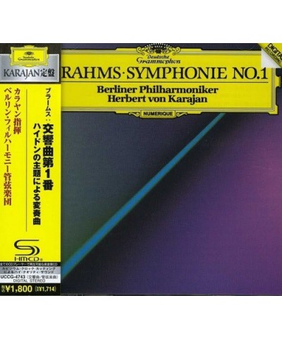 Herbert von Karajan BRAHMS: SYMPHONY NO. 1. HAYDN-VARIATIO CD $9.00 CD