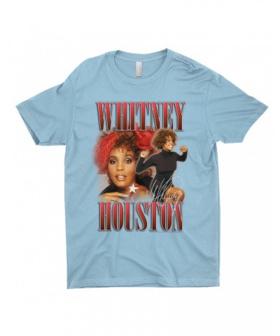 Whitney Houston T-Shirt | Red Collage Design Shirt $5.61 Shirts