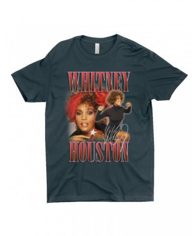 Whitney Houston T-Shirt | Red Collage Design Shirt $5.61 Shirts