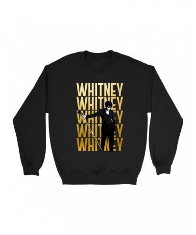 Whitney Houston Sweatshirt | Whitney Whitney Whitney On Stage Design Sweatshirt $8.77 Sweatshirts