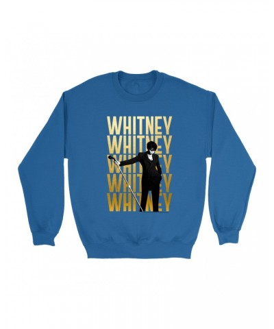 Whitney Houston Sweatshirt | Whitney Whitney Whitney On Stage Design Sweatshirt $8.77 Sweatshirts