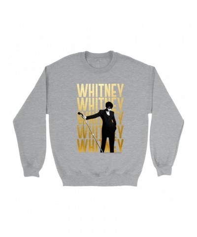 Whitney Houston Sweatshirt | Whitney Whitney Whitney On Stage Design Sweatshirt $8.77 Sweatshirts