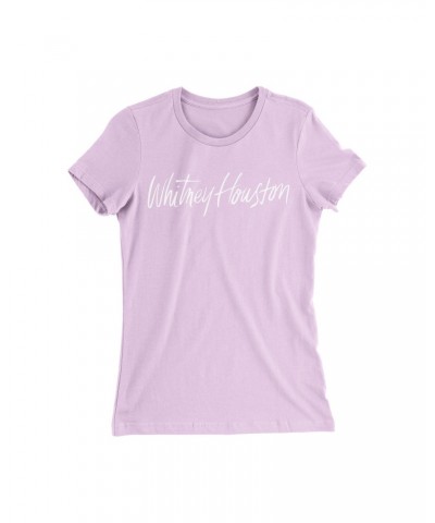 Whitney Houston Woman's Fit Logo Tee in Lavender *LIMITED EDITION* $7.19 Shirts