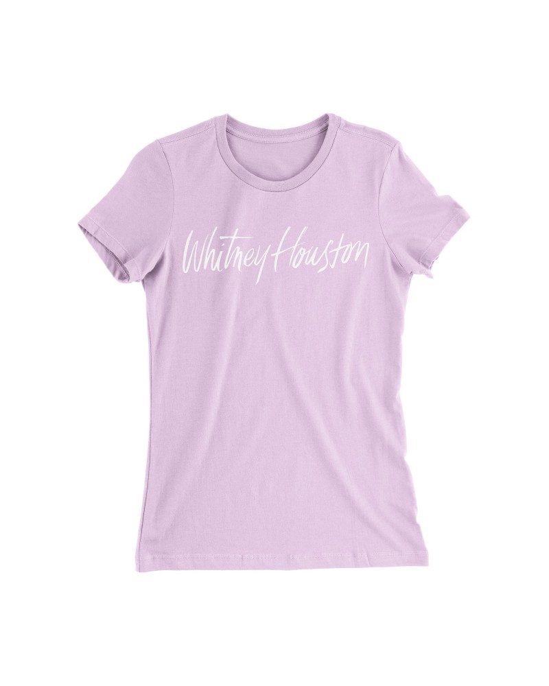 Whitney Houston Woman's Fit Logo Tee in Lavender *LIMITED EDITION* $7.19 Shirts