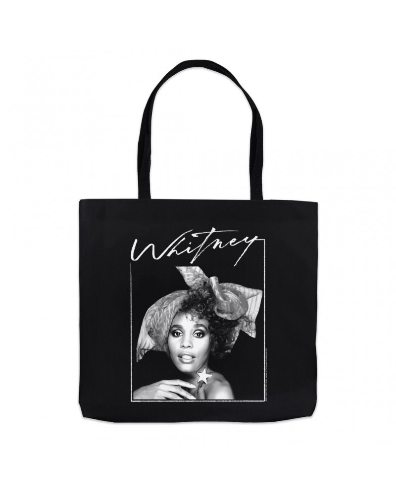 Whitney Houston Tote Bag | 1987 Whitney Signature And White Photo Image Bag $11.46 Bags