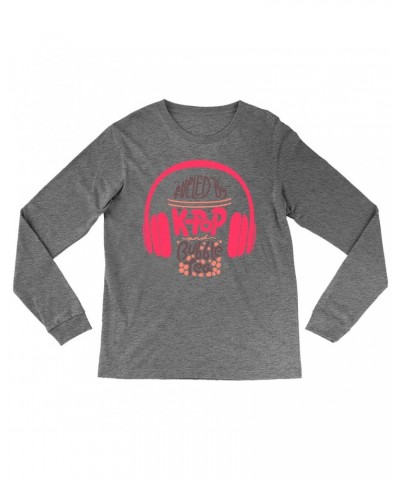 Music Life Heather Long Sleeve Shirt | Kpop Fueled Shirt $6.79 Shirts