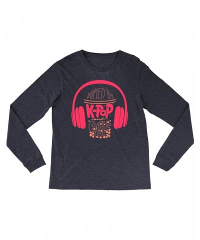 Music Life Heather Long Sleeve Shirt | Kpop Fueled Shirt $6.79 Shirts